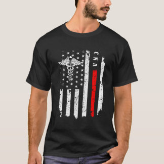 Camiseta Enfermeira Americana Bandeira Cna Costume Nurs Day