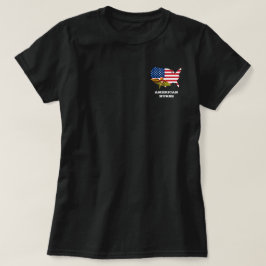 Camiseta Enfermeira Americana Patriótica