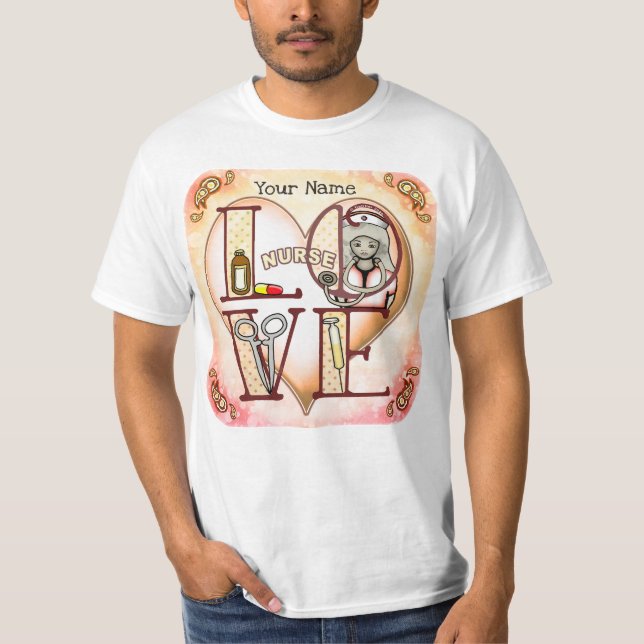 Camiseta Enfermeira Amor (Frente)