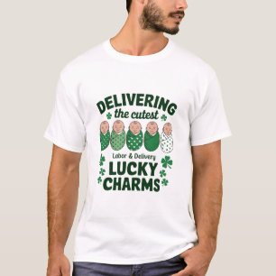 Camiseta Enfermeira Amuleto da Sorte no Parto e Delivery Tr