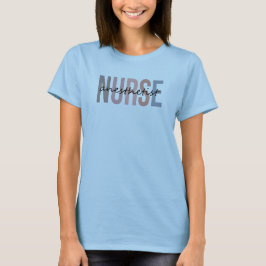 Camiseta Enfermeira Anestesista, Enfermeira Crewneck, Prese