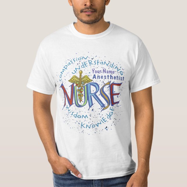 Camiseta Enfermeira Anestesista Motto T-Shirt (Frente)