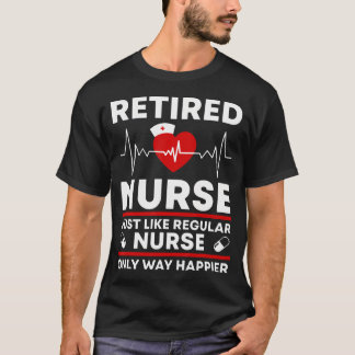 Camiseta Enfermeira Aposentada Assim Como Enfermeira Normal
