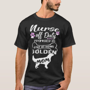 Camiseta Enfermeira aposentada do Ouro de serviço mãe Nan