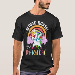 Camiseta Enfermeira aposentada Enfermeira magia Unicórnio a