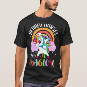 Camiseta Enfermeira aposentada Enfermeira magia Unicórnio a