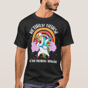 Camiseta Enfermeira aposentada Enfermeira magia Unicórnio a