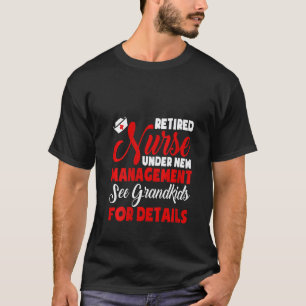 Camiseta Enfermeira Aposentada Feminina Sob Nova Administra