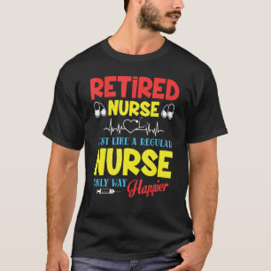 Camiseta Enfermeira Aposentada Igual a uma Enfermeira Norma