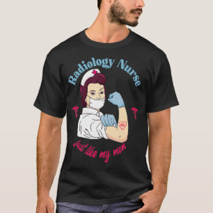 Camiseta Enfermeira Apreciação Filha-Mãe Enfermeira Radi