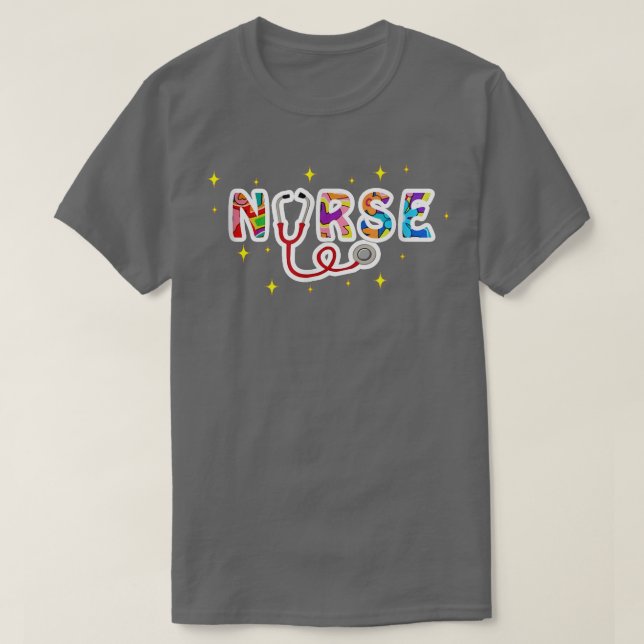 Camiseta Enfermeira Awsome Stethoscope Natal 2022 Presente (Frente do Design)