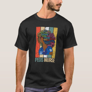 Camiseta Enfermeira Black Peds Para Melanin Nu Afro-America