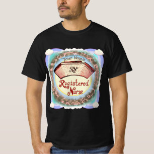 Camiseta Enfermeira Boné de Enfermeiros Retro RN