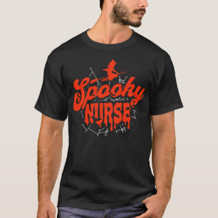 Camiseta Enfermeira Branca de Halloween, Enfermeira Negra L