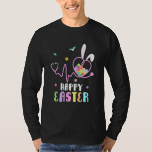 Camiseta Enfermeira Bunny Stethoscope Ovos de Felz pascoa C