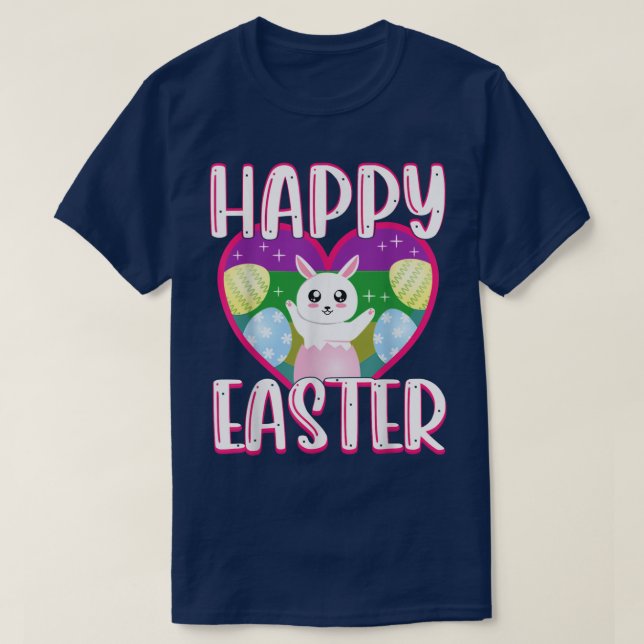 Camiseta Enfermeira Bunny Stethoscope Ovos de Felz pascoa C (Frente do Design)