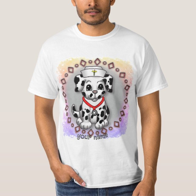 Camiseta Enfermeira Cachorrinho  (Frente)