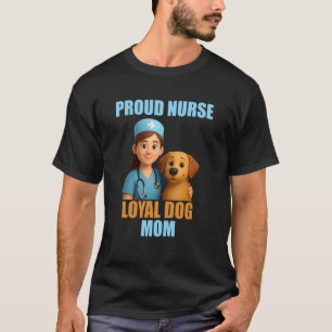 Camiseta Enfermeira Cachorro para Mulher, Mãe de C