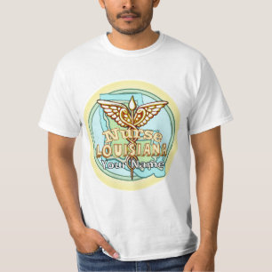 Camiseta Enfermeira Caduceu da Louisiana
