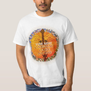 Camiseta Enfermeira cardíaca Caduceu