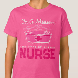 Camiseta Enfermeira Cardíaca CNA Aposentadoria Gráfico Rosa