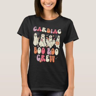 Camiseta Enfermeira Cardíaca do Halloween Enfermeira Ghost