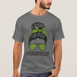 Camiseta Enfermeira Cardíaca Mulheres com Dia de São Patríc