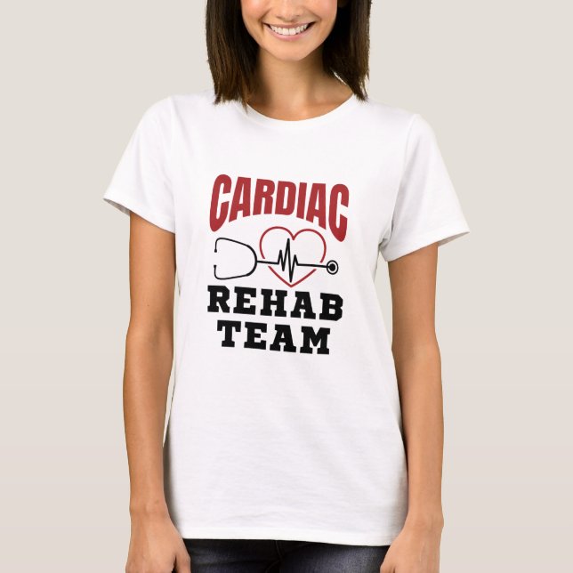 Camiseta Enfermeira Cardiologista da Equipe de Reabilitação (Frente)