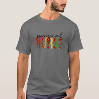 Camiseta Enfermeira Cirúrgica, Enfermeira de Natal, Papais 