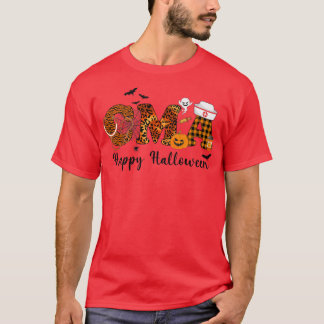Camiseta Enfermeira CMA do Leopardo Feliz Halloween Vibes P