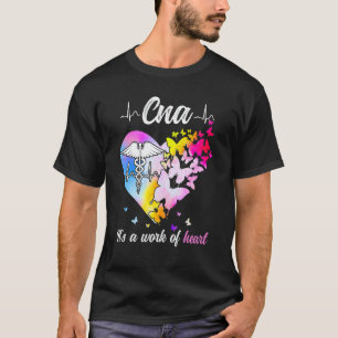 Camiseta Enfermeira Cna Para Mulheres Anjos Escola de Enfer