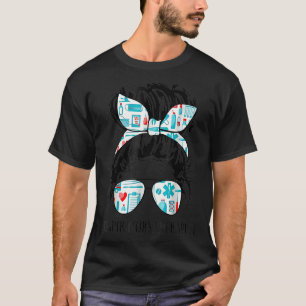 Camiseta Enfermeira com freios de cabelo Mensal