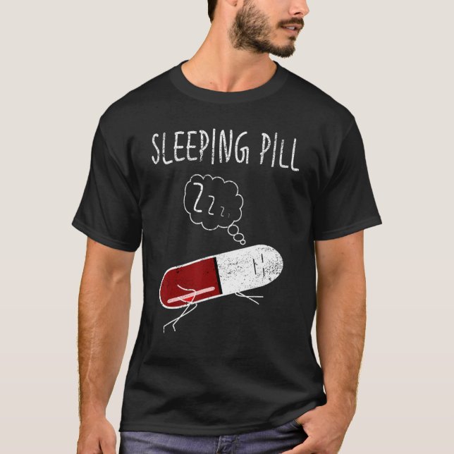 Camiseta Enfermeira com pílula dormente Farma (Frente)
