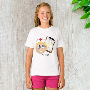 Camiseta Enfermeira com Prancheta Médica e Termômetro
