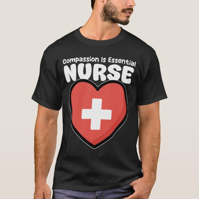 CAMISETA ENFERMEIRA - COMPAIXÃO É ESSENCIAL (Frente)