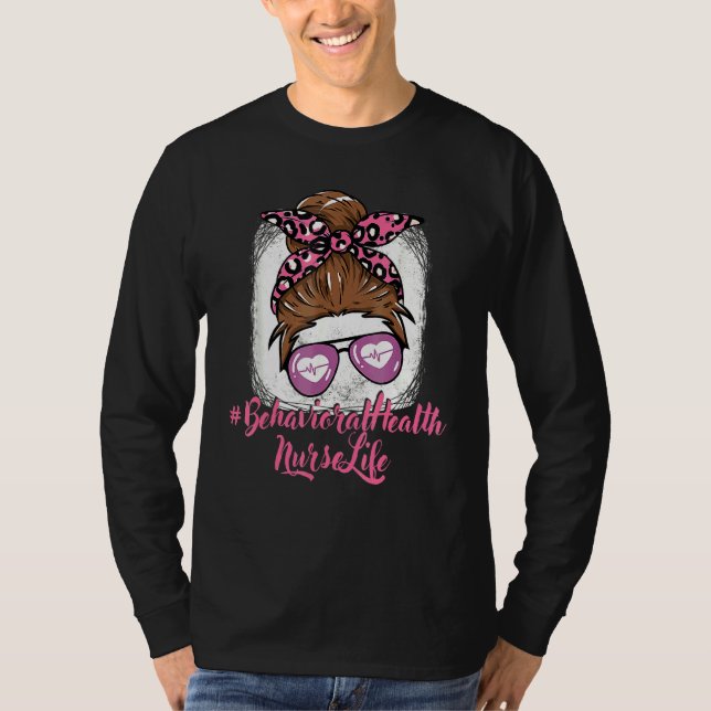 Camiseta Enfermeira Comportamental Enfermeira Para Mulheres (Frente)
