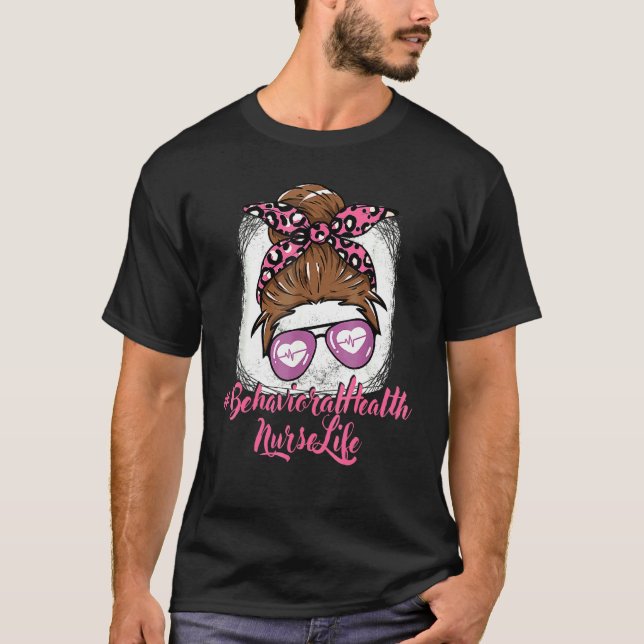 Camiseta Enfermeira Comportamental Enfermeira Para Mulheres (Frente)