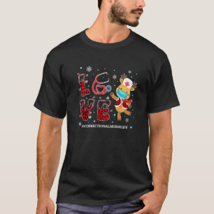 Camiseta Enfermeira Correcional Amor Plaid Búfalo Leopardo 