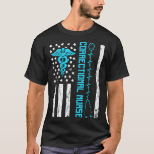 Camiseta Enfermeira Correcional Cortesia Nos Sinaliza Enfer