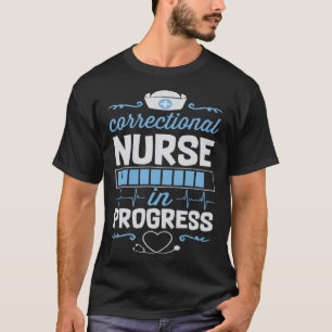 Camiseta Enfermeira Correicional Em Progresso Escola De Enf