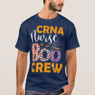 Camiseta Enfermeira CRNA Boo Crew Spooky Boo Ghost Hallowee