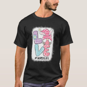 Camiseta Enfermeira Cute Gnome Bunny Love Day Christians