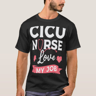Camiseta Enfermeira da CICU Adoro Meu Trabalho Cardiologist