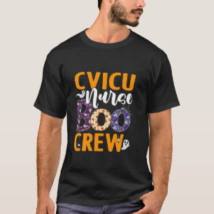 Camiseta Enfermeira da CVICU Enfermeira Boo Crew Enfermeira