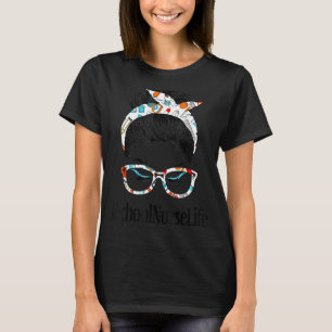 Camiseta Enfermeira da escola Cabelo de vida Mulher freia p