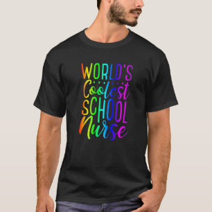 Camiseta Enfermeira da escola mais legal do mundo Diversão 