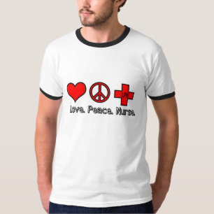 Camiseta Enfermeira da paz do amor, LPN