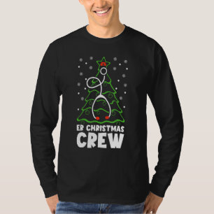 Camiseta Enfermeira Da Sala De Emergência Da Tripulação De