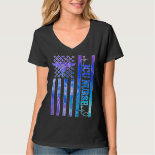 Camiseta Enfermeira da UCI Bandeira dos EUA Enfermeira da U