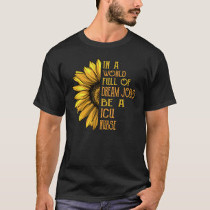 Camiseta Enfermeira da UTI de girassol